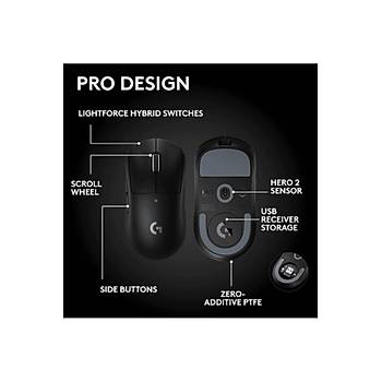 Logitech G PRO X Superlight 2 SE Siyah 910-007553 44K Lightspeed Hero 2 Optik �arjl� 60gram Kablosuz Oyuncu Mouse