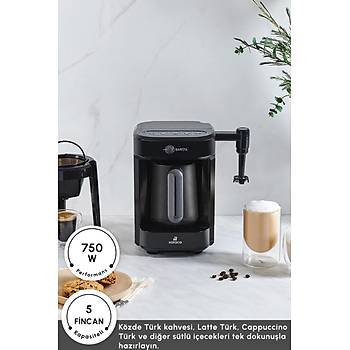 Karaca Hat�r Barista Cappuccino ve T�rk Kahve Makinesi Antrasit