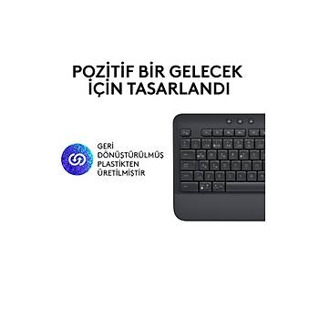 Logitech K650 Signature 920-010919 Siyah Q Kablosuz Bluetooth Klavye