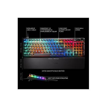 SteelSeries Apex Pro Gen 3 Omnipoint 3.0 SSK64661 Hipermanyetik Switch Rgb Mekanik Oyuncu Klavyesi (Uk