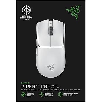 Razer Viper V3 Pro RZ01-05120200-R3G1 Beyaz arjl Optik Kablolu/Kablosuz Oyuncu Mouse RZ01-05120200-R3G1