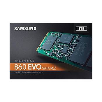 Samsung 860 EVO 1TB 550MB-520MB/s M.2 Sata SSD MZ-N6E1T0BW (5 Yýl Samsung Türkiye Garantili)