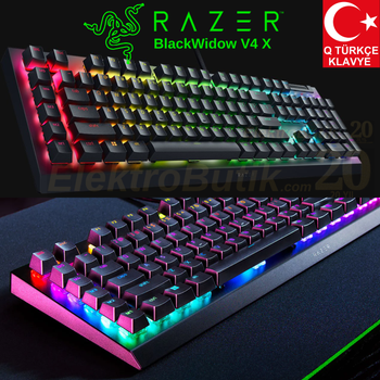 Razer BlackWidow V4X Turkce RZ03-04701200-R3L1 RGB Choroma Green Switch Kablolu Mekanik Oyuncu Klavye