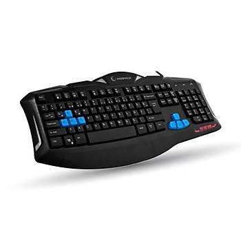 Rampage KM-R5 3 Farkl Aydnlatmal Siyah Oyuncu Klavye Mouse Set