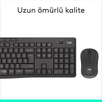 Logitech MK295 Siyah 920-009804 Kablosuz Klavye Mouse Set