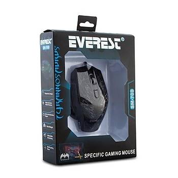 Everest SM-700 Kablolu Siyah Oyun Mouse