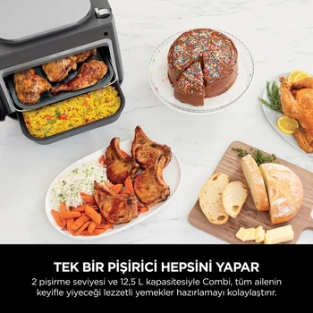 Ninja Combi All-in-One Multicooker, F�r�n ve Az Ya�l� Pi�irici 12,5 L SFP700EU