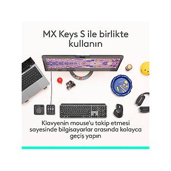 Logitech MX Master 4 Siyah 910-007562 �arjl� Kablosuz Ergonomik Mouse