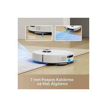 Dreame L10 Prime Cop Istasyonlu Akilli Robot Supurge Beyaz
