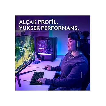 Logitech G515 Tkl 920-012872 Kablolu Dk Profilli Rgb Aydnlatmal Ingilizce Oyun Klavyesi, Siyah