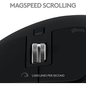 Logitech Mx Master 3S For Mac 910-006571 Siyah �arjl� Sessiz Lazer Kablosuz Mouse