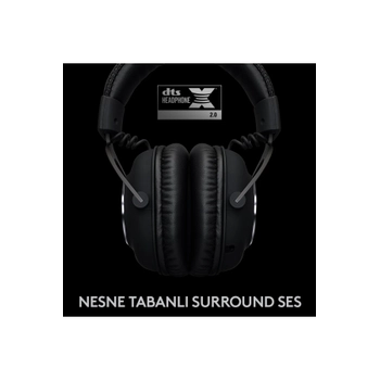 Logitech G Pro X 981-000907 Wireless Lightspeed 7.1 Kablosuz Kulak �st� Oyuncu Kulakl���