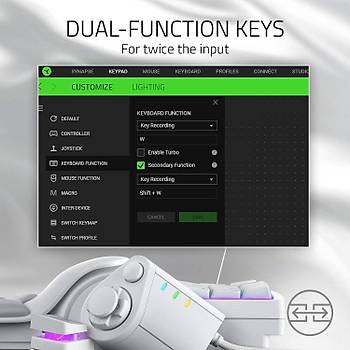 Razer Tartarus Pro Mercury Edition Analog Optical Switch Kablolu Oyuncu Tu Takm RZ07-03110200-R3M1