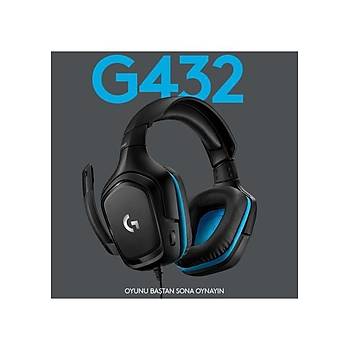 Logitech G432 7.1 Surround Kablolu Oyuncu Kulaklik 981-000770