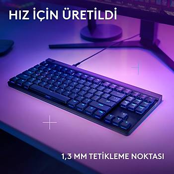 Logitech G515 Tkl 920-012872 Tactile Switch Kablolu D���k Profilli Rgb Ayd�nlatmal� Ingilizce Oyun Klavyesi, Siyah
