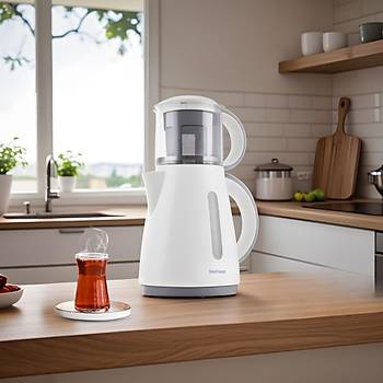 Homend Royaltea 1755H Cay Makinesi 1700W 1,7lt BPA Free Isitici 0,9 Lt. BPA Free Demlik