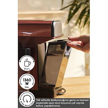 Karaca Mycaffee Barista S20 Entegre S�t Hazneli Otomatik Espresso Ve Latte Makinesi Copper