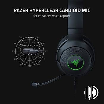 Razer Kraken V3 X USB RZ04-03750300-R3M1 Chroma RGB Kablolu Oyuncu Kulakl�k