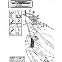GIVI SR5600MM PIAGGIO MP3 YOURBAN 125-300 (11-18) ARKA ANTA TAIYICI