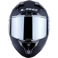 LS2 Challenger Mat Siyah Kapal Motosiklet Kask Gri Cam