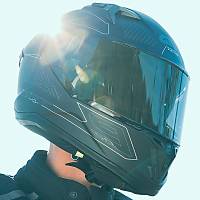  GIVI 50.9 ENIGMA MAT SYAH-TITANIUM KASK 