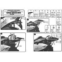 GIVI SR87M KYMCO GRAND DINK 125-150-250 (00-07) ARKA ANTA TAIYICI