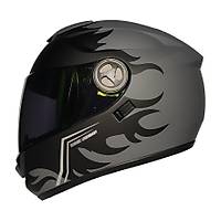 Free-m 913 Slver Kapal Motosiklet Kask