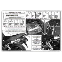 KAPPA KZ443 KAWASAKI Z 750 (04-06) ARKA ANTA TAIYICI