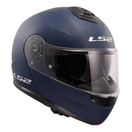LS2 Strobe 2 Mat Navy Mavi Çene Açılır Motosiklet Kaskı