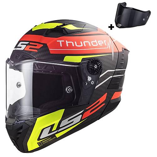 LS2 Thunder Karbon Attack Full Face Motosiklet Kask�