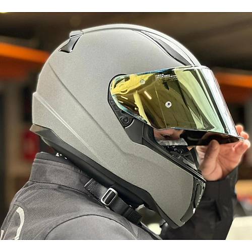 LS2 Rap�d 2 Mat Concrete Full Face Motosiklet Kask� Gold Caml�
