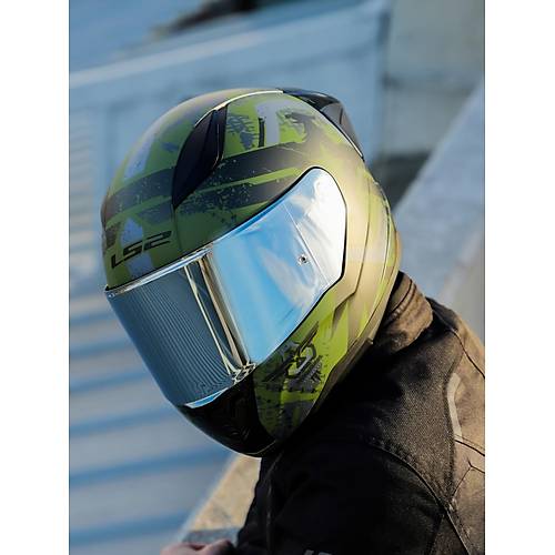 LS2 RAPID 2 RACE THUNDER BIRDS KAPALI MOTOSKLET KASKI GR VZRL