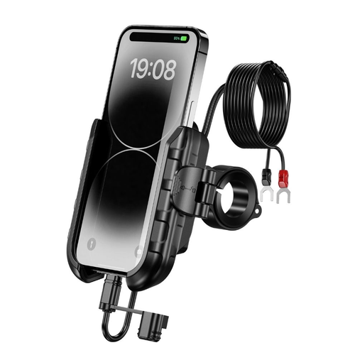 Nukrotech MR PLUS USB-C �arjl� Klipsli Motosiklet Telefon Tutucu