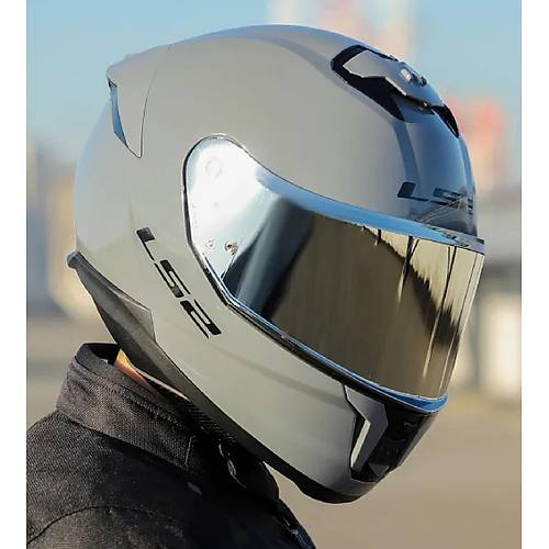 LS2 Stream 2 Nardo Gri Full Face Motosiklet Kask� Gri Caml�