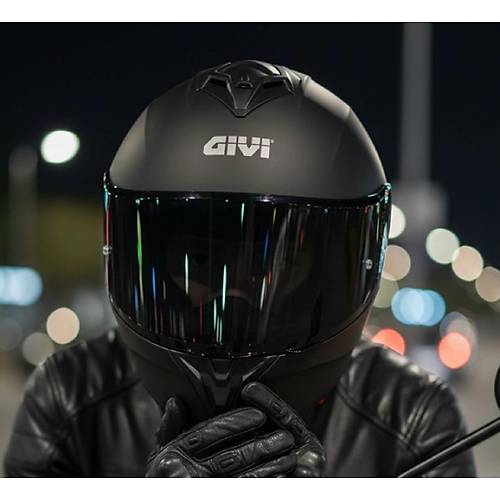 Givi  50.x Mat Siyah Kapal� Motosiklet Kask� Spectra Siyah Caml�