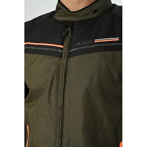 LS2 Shadow 4 Mevsim Motosiklet Montu Haki-Siyah-Neon Turuncu