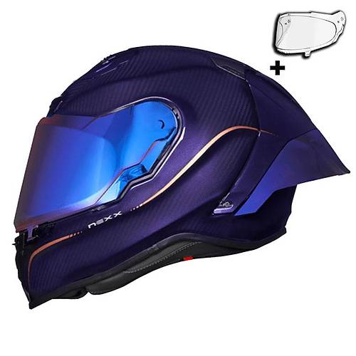 Nexx X.R3R Hag�b�s Karbon Mor Kapal� Motosiklet Kask�