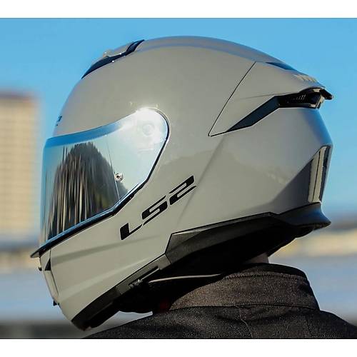 LS2 Stream 2 Nardo Gri Full Face Motosiklet Kask� Gri Caml�