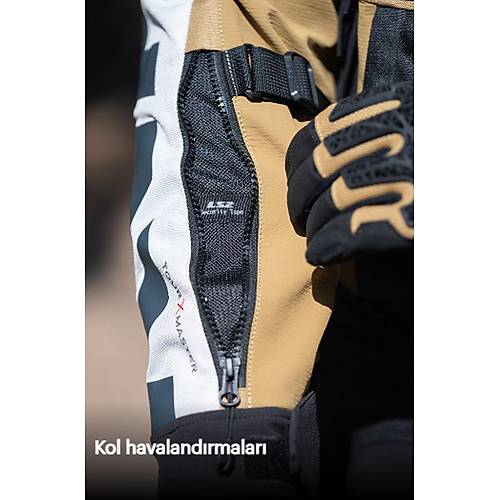LS2 X-Master Kum-Siyah-Gri 4 Mevsim Motosiklet Montu