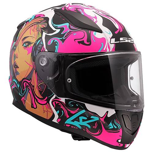 LS2 Rap�d 2 Cyberg Mat Mor Fullface Motosiklet Kask�