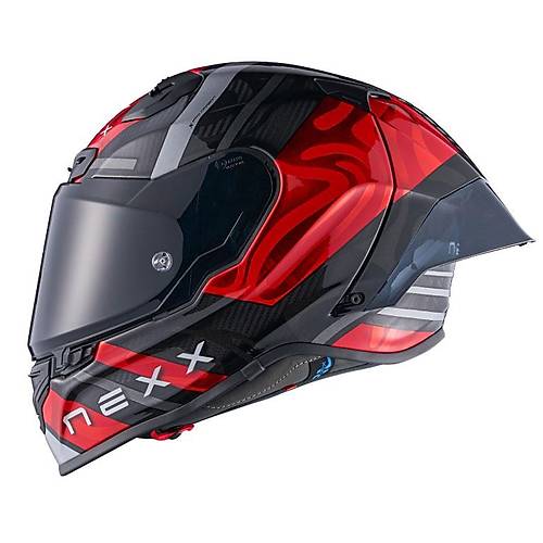 Nexx X.R3R Sw�rl Karbon K�rm�z� Kapal� Motosiklet Kask�
