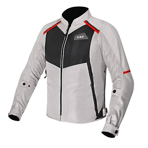 LS2 Breeze Gri-Siyah-K�rm�z� Yazl�k Kad�n Motosiklet Montu