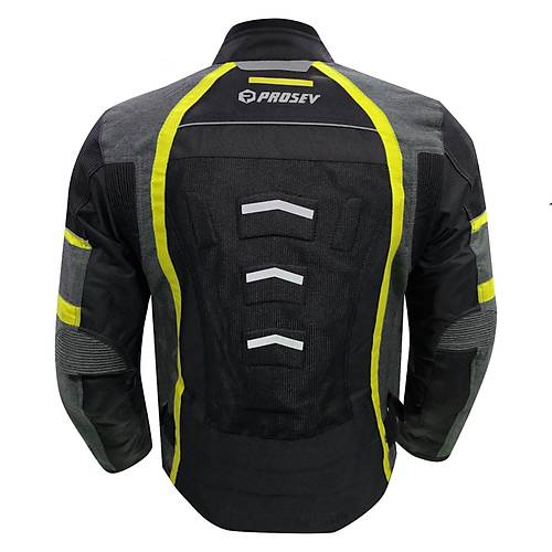 Prosev 2400 4 Mevsim Bayan Motosiklet Montu Neon Sar