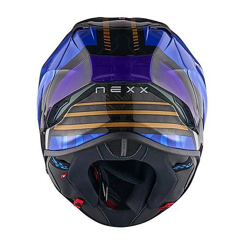 Nexx X.R3R Sw�rl Karbon Mavi  Kapal� Motosiklet Kask�