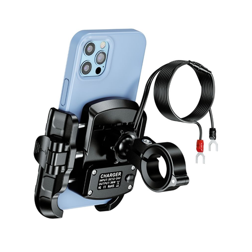 Nukrotech MR PLUS USB-C �arjl� Klipsli Motosiklet Telefon Tutucu