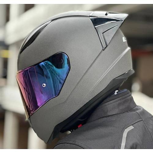 LS2 Rap�d 2 Race Mat Concrete Full Face Motosiklet Kask� G�kku�a�� Caml�