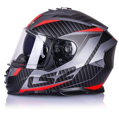 LS2 Storm 2 Racer Kapal Motosiklet Kask Mat Ttanum-Neon Turuncu