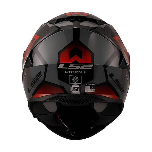 LS2 Storm 2 Kronos K�rm�z�-Gri Kapal� Motosiklet Kask�
