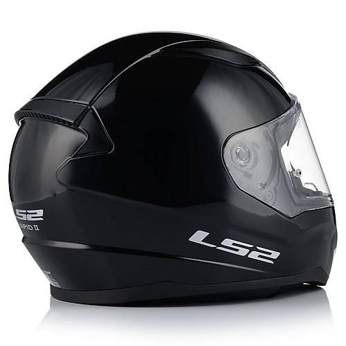 Ls2 Rapd 2 Parlak Siyah Fullface Motosiklet Kask