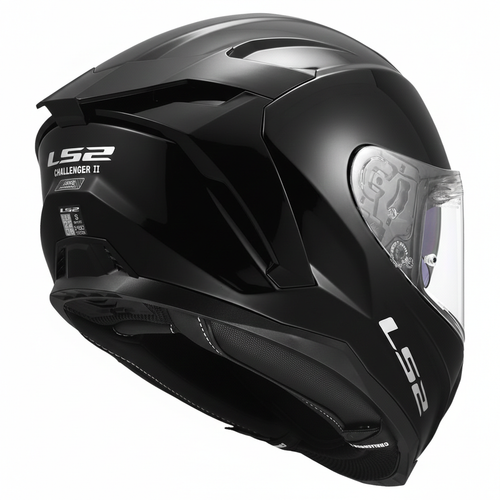 LS2 Challenger 2  Siyah Kapal� Motosiklet Kask�